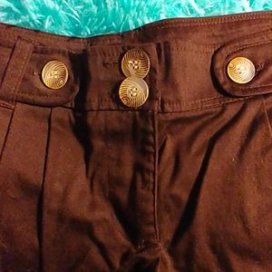 Chocolate brown short shorts